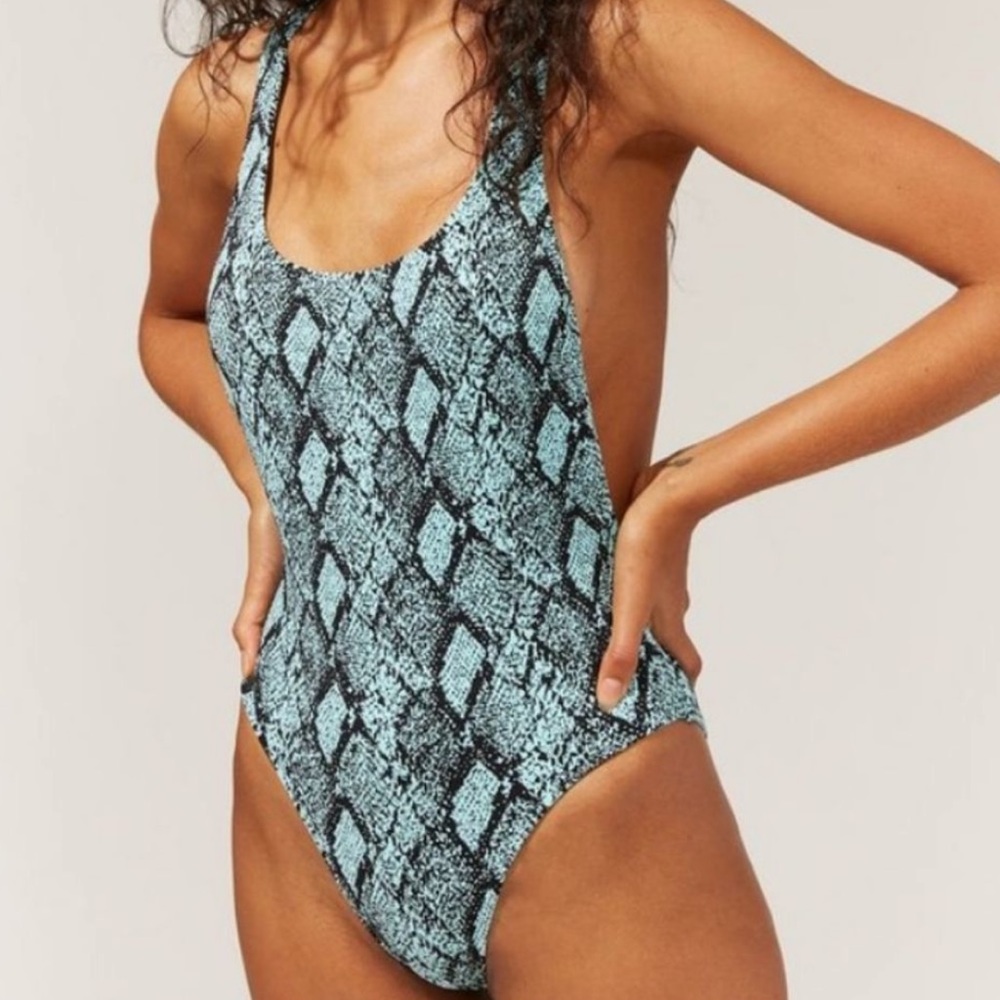 Solid & Striped The Blair snake print Jacquard Swimsuit